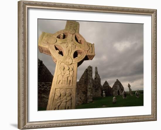 Stone Cross at Monastic Center-Bob Krist-Framed Photographic Print