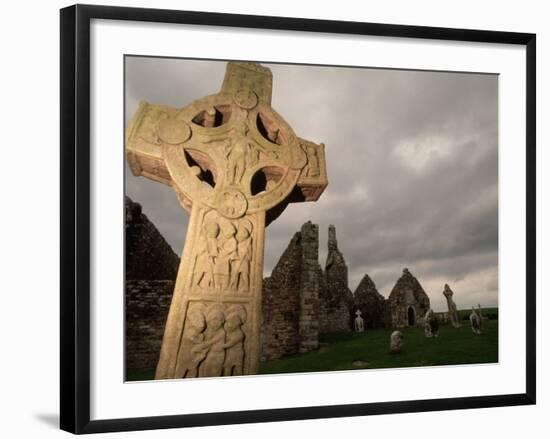 Stone Cross at Monastic Center-Bob Krist-Framed Photographic Print