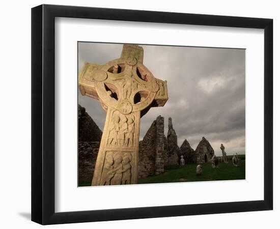 Stone Cross at Monastic Center-Bob Krist-Framed Photographic Print