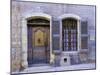 Stone Doorway with Wooden Door and Metal Knocker, Arles, France-Jim Zuckerman-Mounted Photographic Print