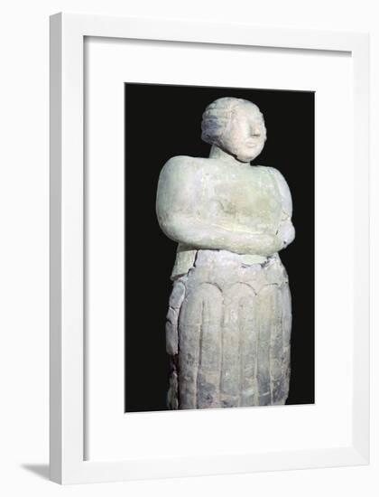 Stone female figure from the Tarxien temples. 31st century BC. Artist: Unknown-Unknown-Framed Giclee Print