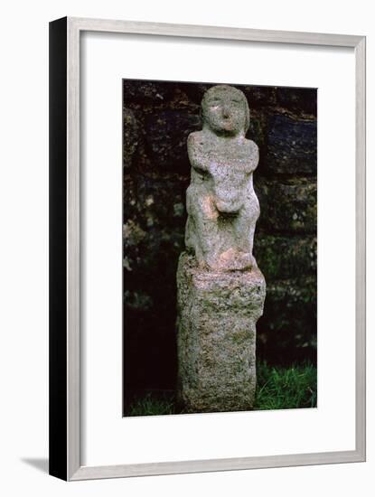 Stone figure from a Mithraeum near Hadrian's Wall, 3rd century. Artist: Unknown-Unknown-Framed Giclee Print