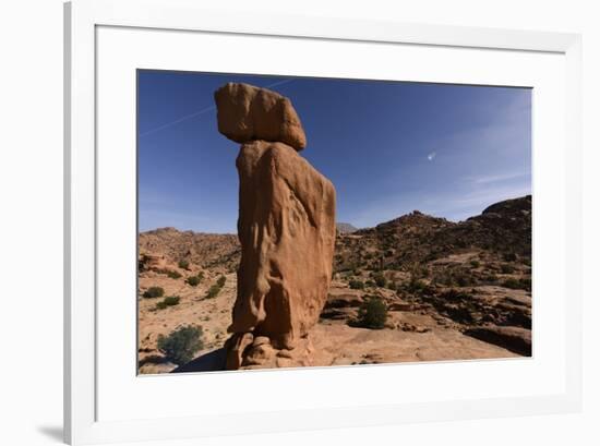 Stone formation around village of Tafraoute, Morocco, North Africa, Africa-Michal Szafarczyk-Framed Photographic Print