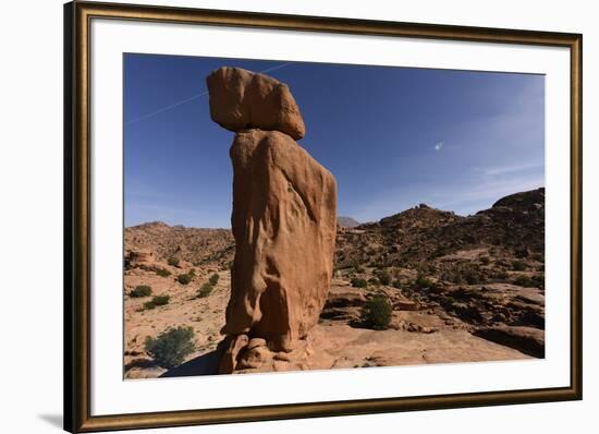 Stone formation around village of Tafraoute, Morocco, North Africa, Africa-Michal Szafarczyk-Framed Photographic Print