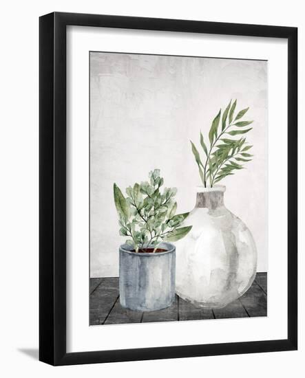 Stone Greens 2-Kimberly Allen-Framed Art Print
