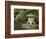 Stone Lantern and Heavenly Falls, Portland Japanese Garden, Oregon, USA-William Sutton-Framed Photographic Print