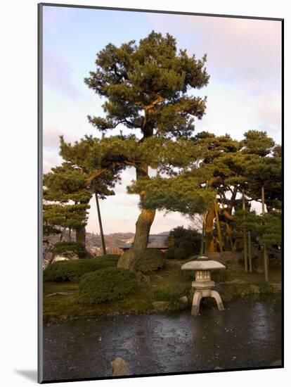 Stone Lantern, Kenrokuen Garden, Ishigawa Prefecture, Japan-Christian Kober-Mounted Photographic Print