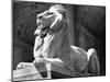 Stone Lion in Front of the New York Public Library-Alfred Eisenstaedt-Mounted Photographic Print