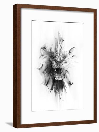 Stone Lion-Alexis Marcou-Framed Premium Giclee Print