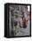 Stone Lions Guard a Prayer Wall in Durbar Square, Kathmandu, Nepal, Asia-Mark Chivers-Framed Premier Image Canvas