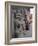 Stone Lions Guard a Prayer Wall in Durbar Square, Kathmandu, Nepal, Asia-Mark Chivers-Framed Photographic Print