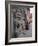 Stone Lions Guard a Prayer Wall in Durbar Square, Kathmandu, Nepal, Asia-Mark Chivers-Framed Photographic Print