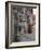 Stone Lions Guard a Prayer Wall in Durbar Square, Kathmandu, Nepal, Asia-Mark Chivers-Framed Photographic Print