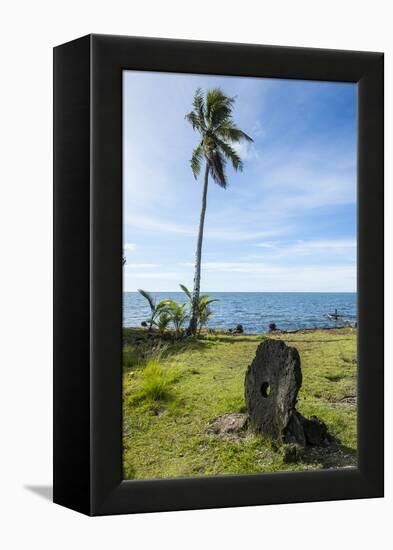 Stone Money on the Island of Yap, Micronesia-Michael Runkel-Framed Premier Image Canvas