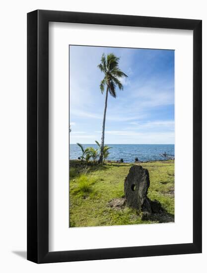 Stone Money on the Island of Yap, Micronesia-Michael Runkel-Framed Photographic Print