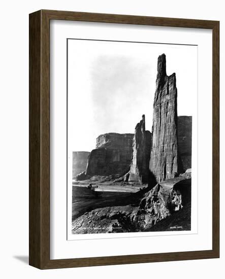 Stone Monoliths at Canyon De Chelly-Library of Congress-Framed Photographic Print