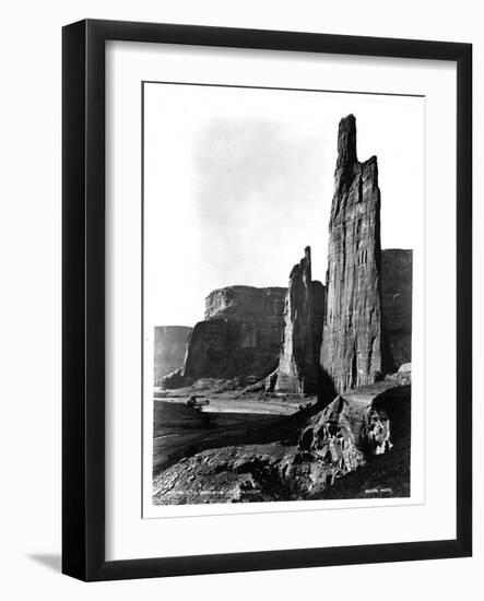 Stone Monoliths at Canyon De Chelly-Library of Congress-Framed Photographic Print