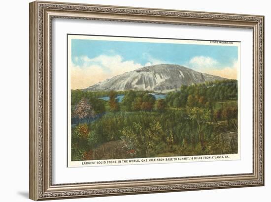 Stone Mountain, Atlanta, Georgia-null-Framed Art Print