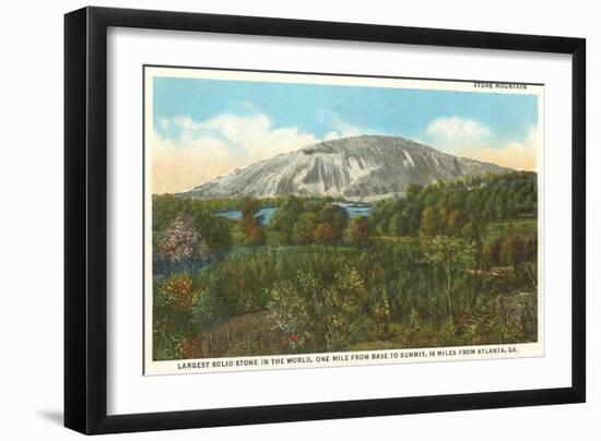 Stone Mountain, Atlanta, Georgia-null-Framed Art Print