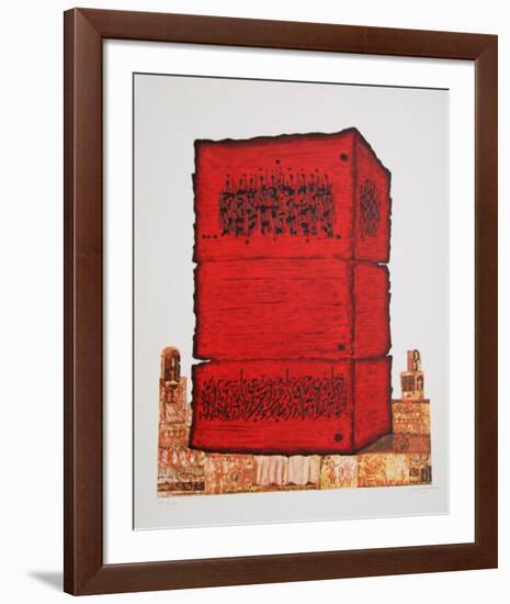 Stone of the Temple-Moshe Elazar Castel-Framed Limited Edition