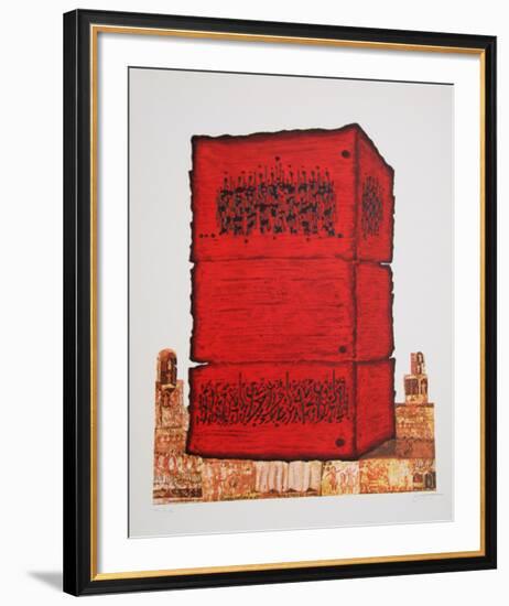 Stone of the Temple-Moshe Elazar Castel-Framed Limited Edition