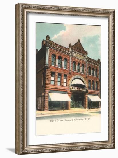 Stone Opera House, Binghamtom-null-Framed Art Print