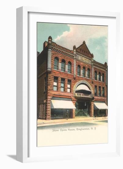 Stone Opera House, Binghamtom-null-Framed Art Print