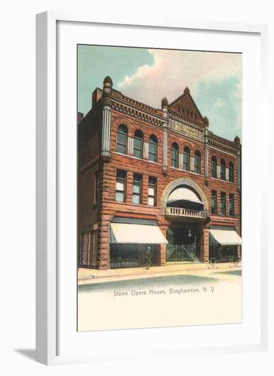 Stone Opera House, Binghamtom-null-Framed Art Print