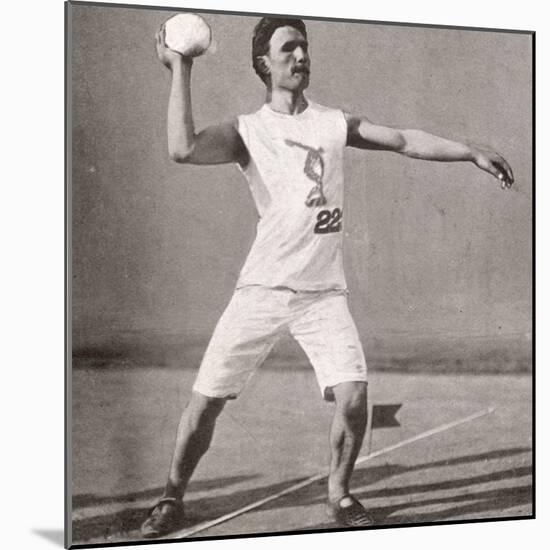 Stone Putting - Olympic Games 1906-null-Mounted Photographic Print