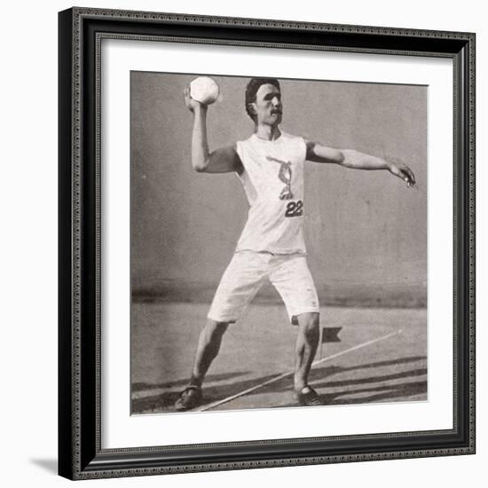 Stone Putting - Olympic Games 1906-null-Framed Photographic Print