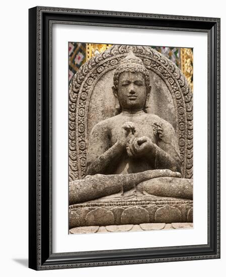 Stone statue at the Grand Palace, Bangkok, Thailand-Art Wolfe-Framed Photographic Print