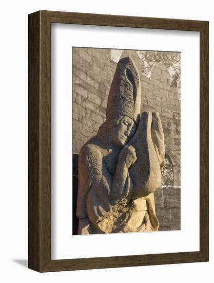 Stone statue in the Inner City of Baku, Azerbaijan-Keren Su-Framed Photographic Print