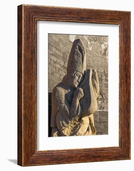 Stone statue in the Inner City of Baku, Azerbaijan-Keren Su-Framed Photographic Print