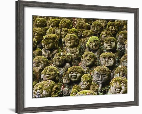 Stone Statues in Otagi Nebutsuji Temple in Kyoto-Rudy Sulgan-Framed Photographic Print