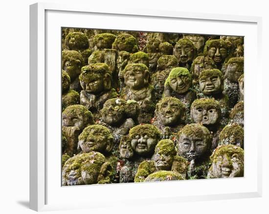 Stone Statues in Otagi Nebutsuji Temple in Kyoto-Rudy Sulgan-Framed Photographic Print