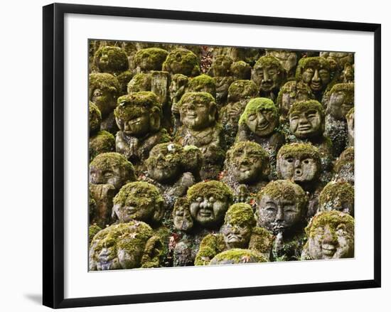 Stone Statues in Otagi Nebutsuji Temple in Kyoto-Rudy Sulgan-Framed Photographic Print