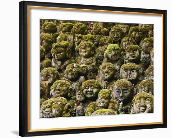 Stone Statues in Otagi Nebutsuji Temple in Kyoto-Rudy Sulgan-Framed Photographic Print