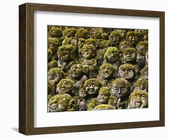 Stone Statues in Otagi Nebutsuji Temple in Kyoto-Rudy Sulgan-Framed Photographic Print