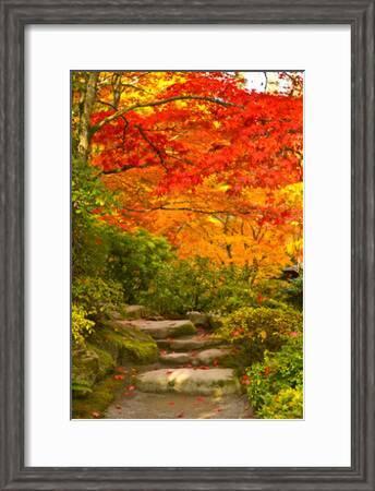 Stone Steps In A Forest In Autumn Washington State Usa Photographic Print Art Com