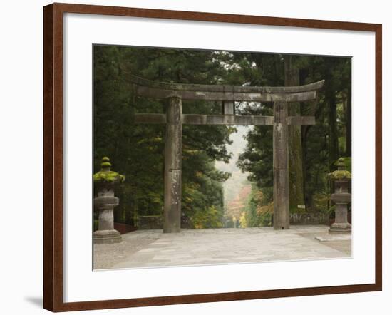 Stone Torii, Tosho-Gu Shrine, Nikko, Central Honshu, Japan-Schlenker Jochen-Framed Photographic Print