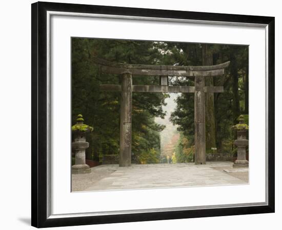 Stone Torii, Tosho-Gu Shrine, Nikko, Central Honshu, Japan-Schlenker Jochen-Framed Photographic Print