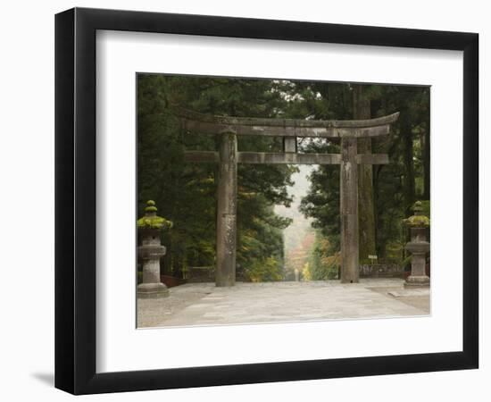 Stone Torii, Tosho-Gu Shrine, Nikko, Central Honshu, Japan-Schlenker Jochen-Framed Photographic Print