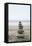 Stone Tower, Balance, Pebble Stones, Beach-Andrea Haase-Framed Premier Image Canvas