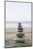 Stone Tower, Balance, Pebble Stones, Beach-Andrea Haase-Mounted Photographic Print