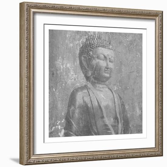 Stone Wall  Buddah-Sheldon Lewis-Framed Art Print