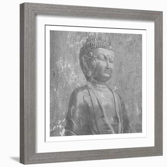 Stone Wall  Buddah-Sheldon Lewis-Framed Art Print