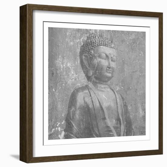 Stone Wall  Buddah-Sheldon Lewis-Framed Art Print