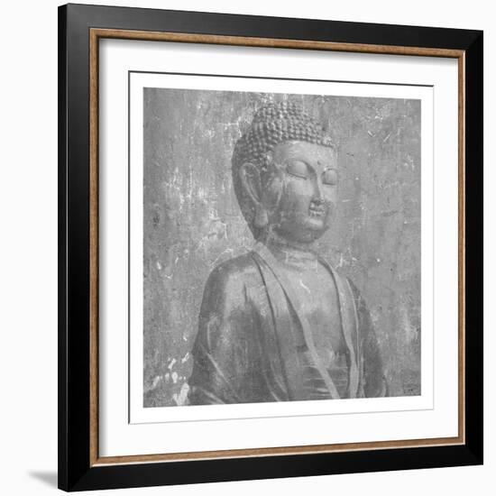 Stone Wall  Buddah-Sheldon Lewis-Framed Art Print