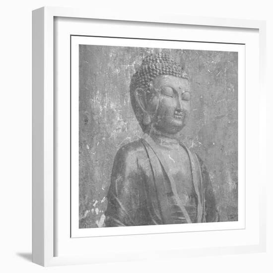 Stone Wall  Buddah-Sheldon Lewis-Framed Art Print