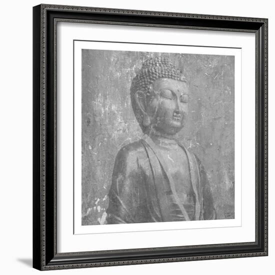 Stone Wall  Buddah-Sheldon Lewis-Framed Art Print